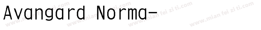 Avangard Norma字体转换